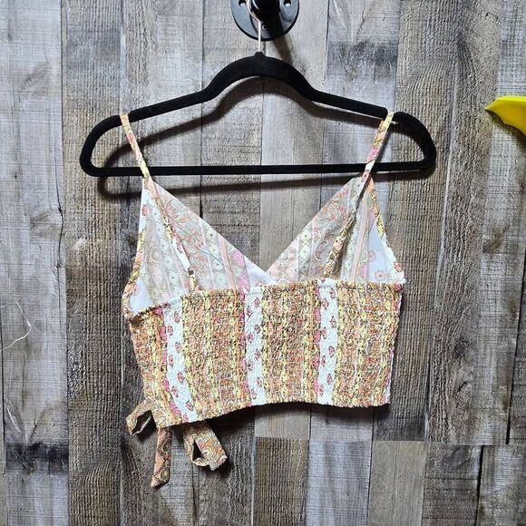 Band of Gypsies Multicolor Print Crop Top - Picture 2 of 4